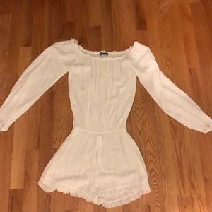 White off the shoulder brandy Melville romper!